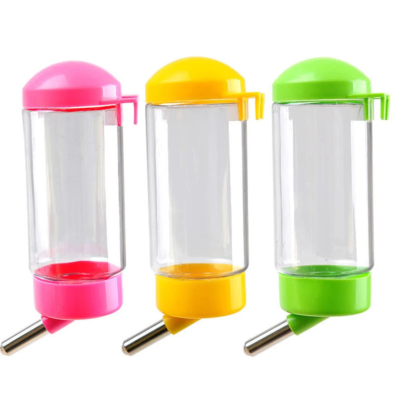 

400Ml Pet Water Bottle Hanging Leak Proof For Small Animals Cat Dog Rabbit Durable Plastic Easy Install Clean Pet Bottle