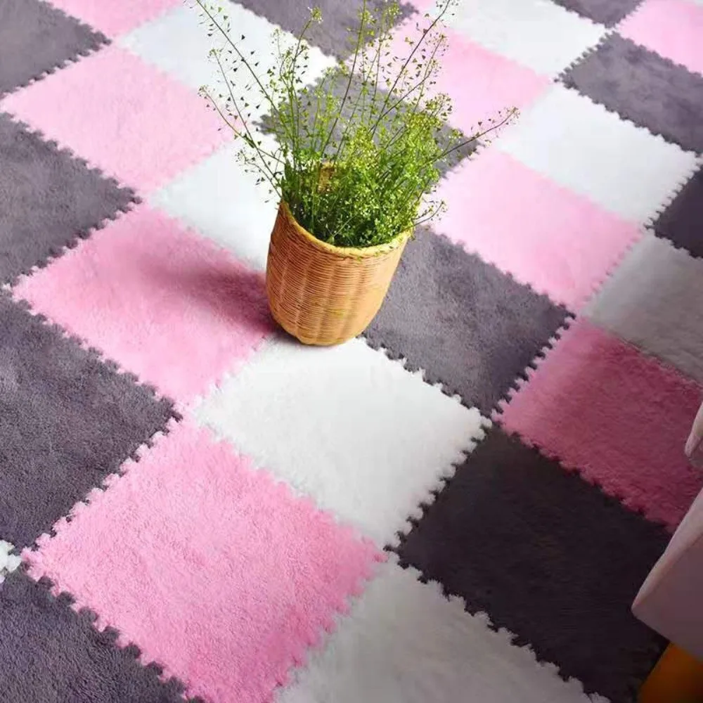 New 30x30cm Play Mat EVA Foam Puzzle Foam Mat Soft Solid Color Interlocking Floor Mat for