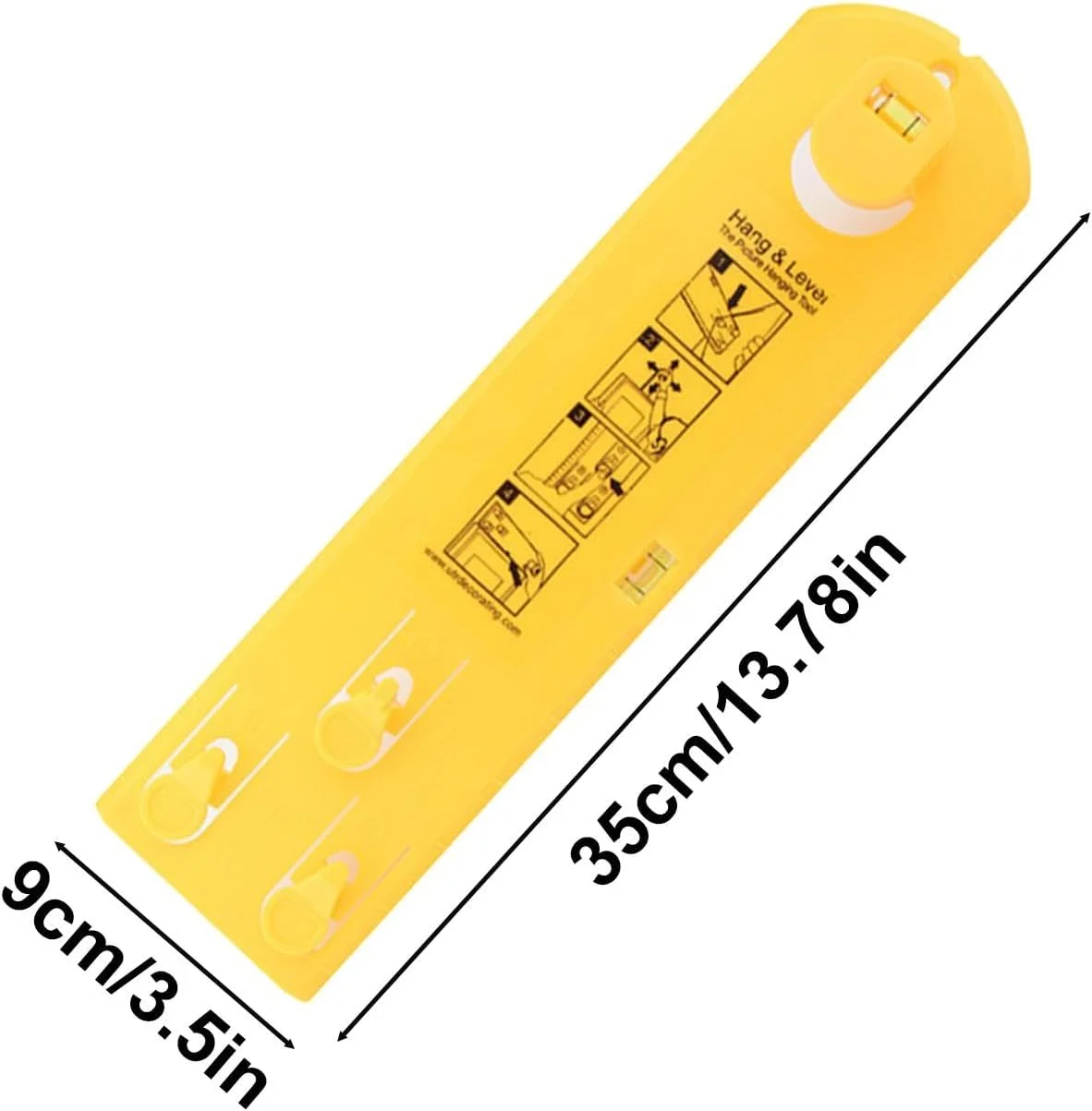 أداة تعليق الصور المزخرفة مع جهاز تحديد المستوى ، تحت السقف ، الساعات ، المرايا ، المعارض ، الصور