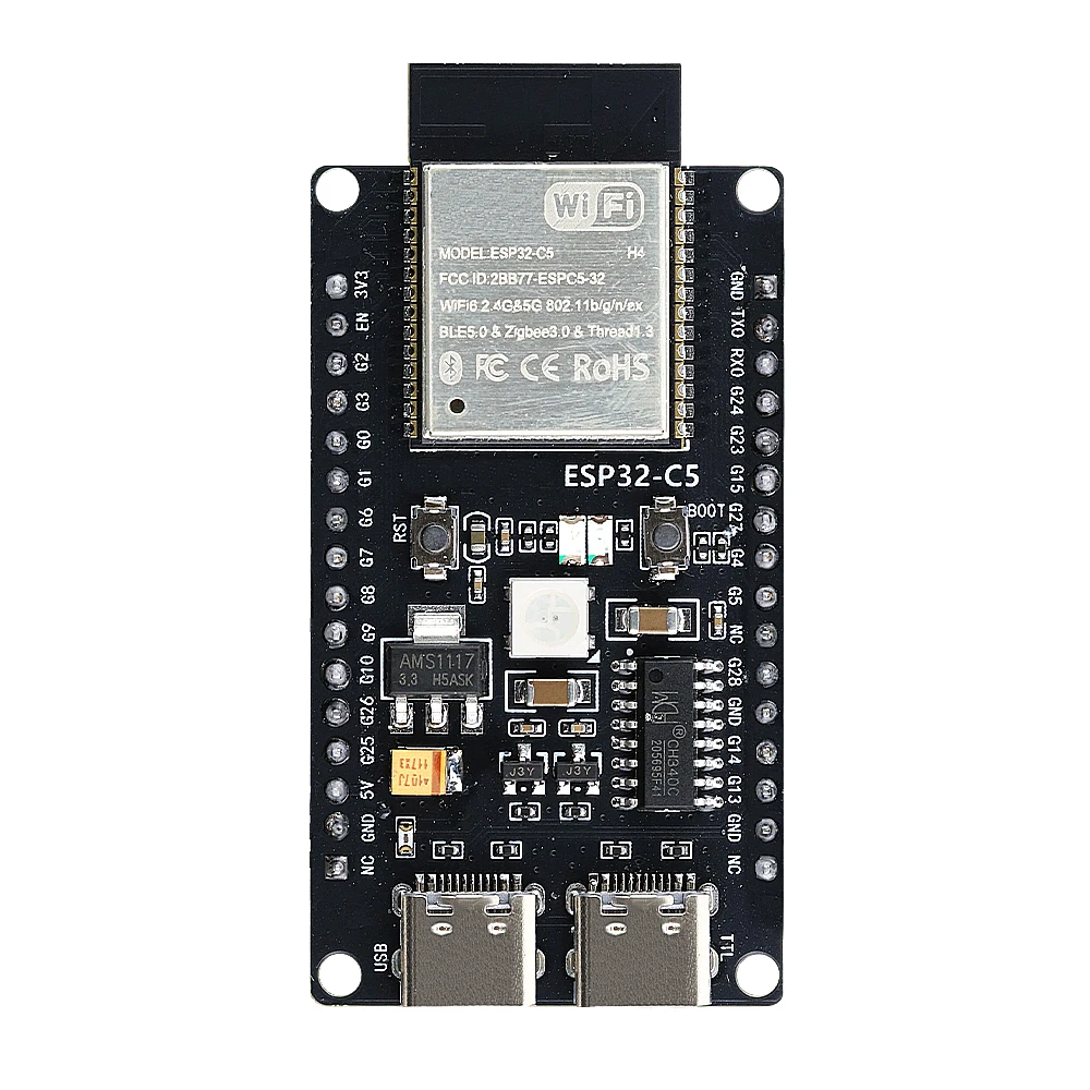 Płytka rozwojowa ESP32-C5 obsługuje dwuzakresowe WiFi 6 2.4G i 5GHz oraz Bluetooth, płytka główna ESP32C5. — zdjęcie produktu 6