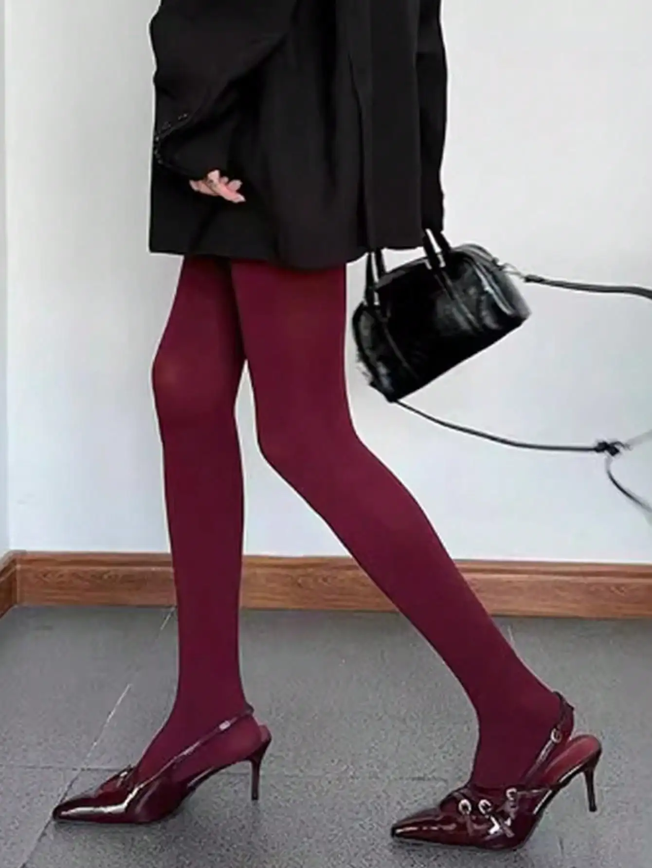 

Винно-красные чулки для женщин, сексуальные и чистое желание, черные, белые, розовые, красочные леггинсы Лолиты Jk