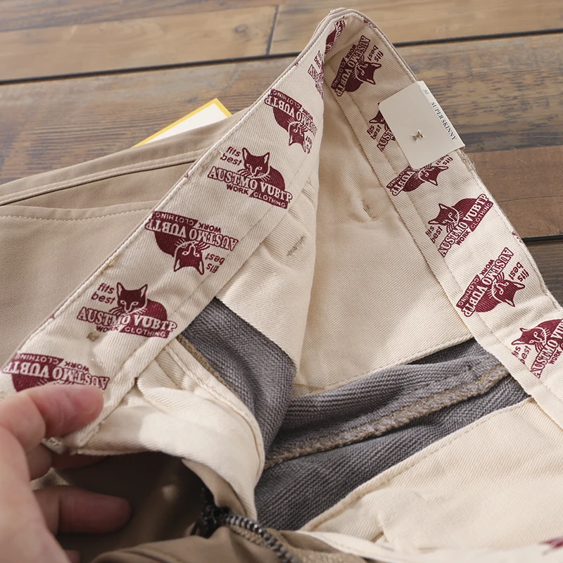 

Ultra-Soft Milk Velvet Men's Winter Workwear Casual Pants Khaki Straight Leg Slim Fit Long Trousers Faionable And Warm