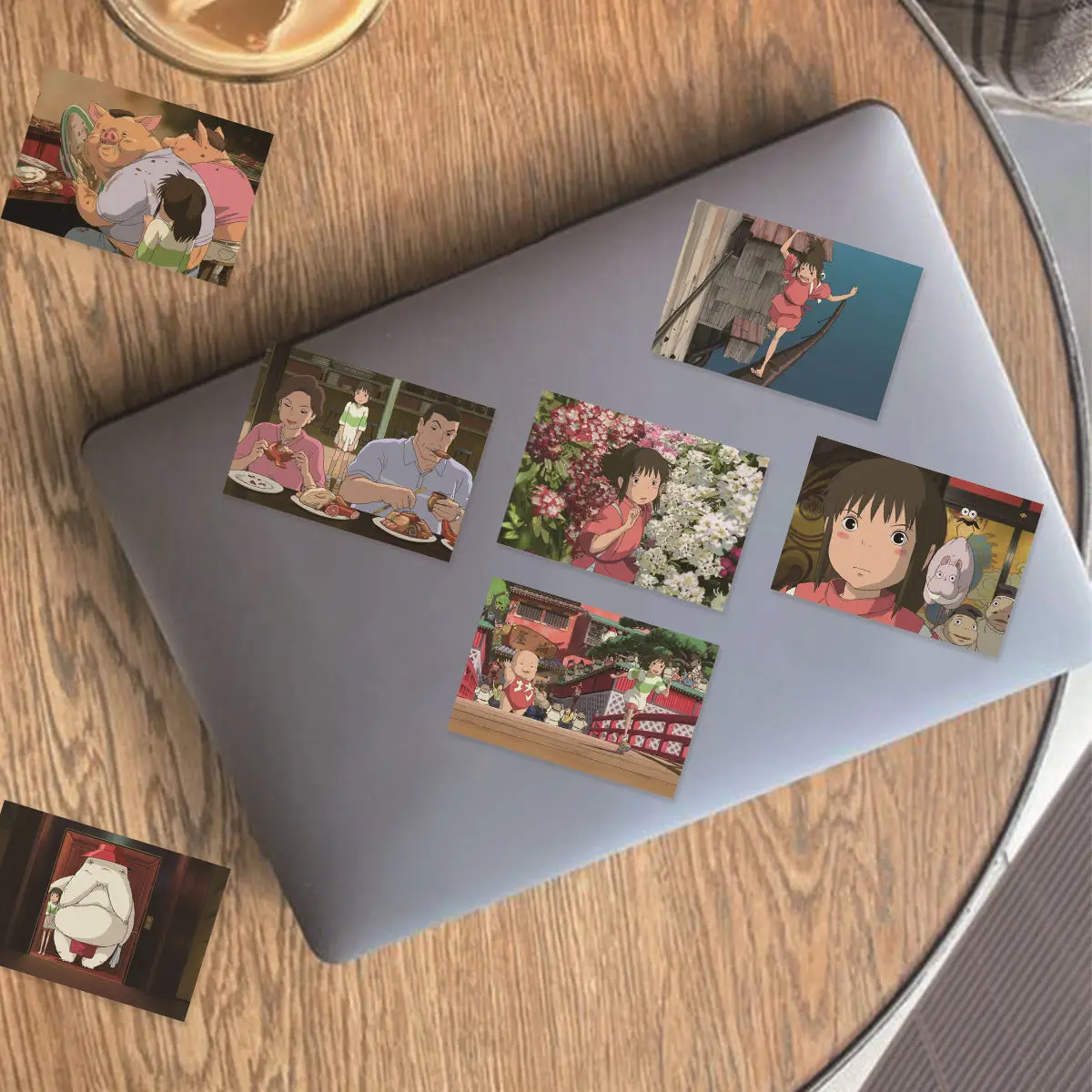 Etori Life 30pcs PVC Retro Movie Series: Spirited Away, Cartoon Anime Characters, Fun Collage Patterns DIY Decoration Stickers