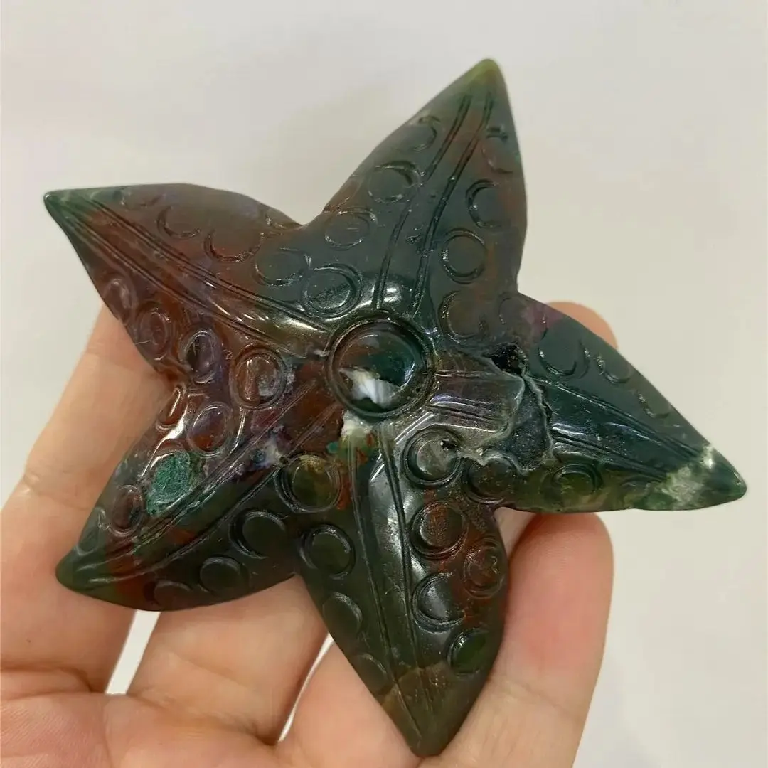 

Натуральный океан, яшма и агат, резьба по кристаллу, морская звезда, статуэтки, камни, украшение для стола, резьба, украшения, народное ремесло