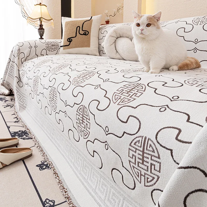 

Sofa Cover Cloth Four Seasons Universal Light Luxury Retro Sofa Towel 2025 New Combination Sofa Cover Cushion
