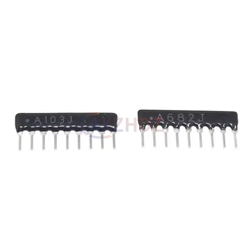 10PCS Resistore di rete 9Pin 9A 330 470 510 ohm 1K 2.2K 3.3K 4K7 10K 22K 47K 100K 470K A103J A331J A471J A511J A102J A472J A104J