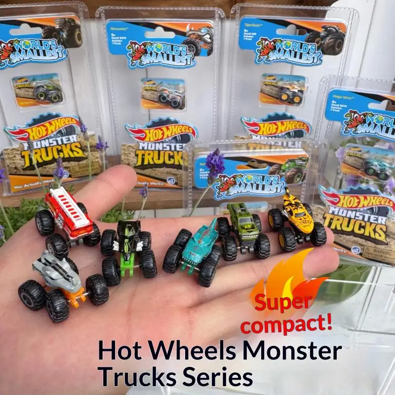 Hot Wheels Super Mini Monster Truck Flying Tigers V8 Bomber, Modelo de Auto de Aleación Fundida a Presión, Micro Escala, Juguete Coleccionable, Disponible