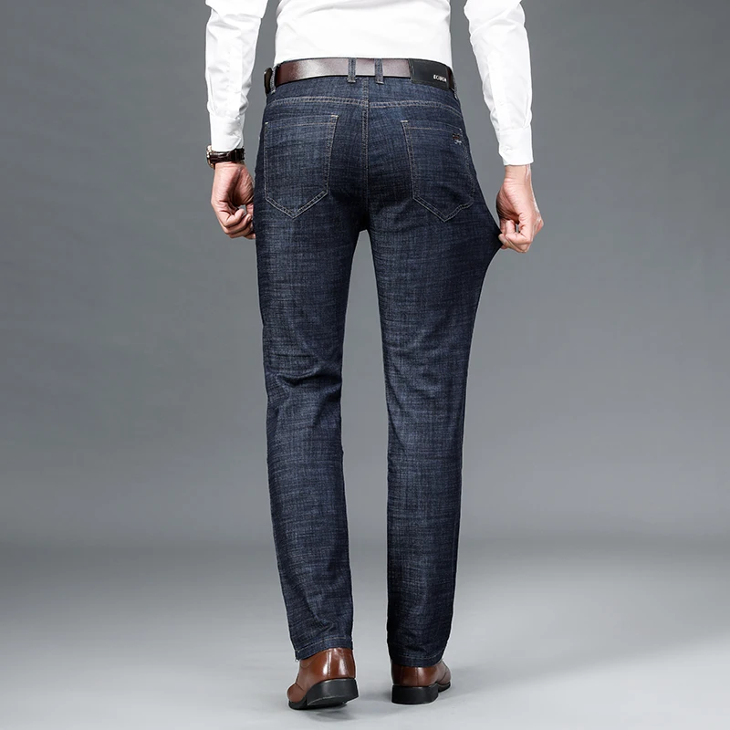 Fashion Loose Spliced Zipper Pockets Solid Color Casual Pants Men's 2024 Spring Autumn New Oversized All-match Business Jeans