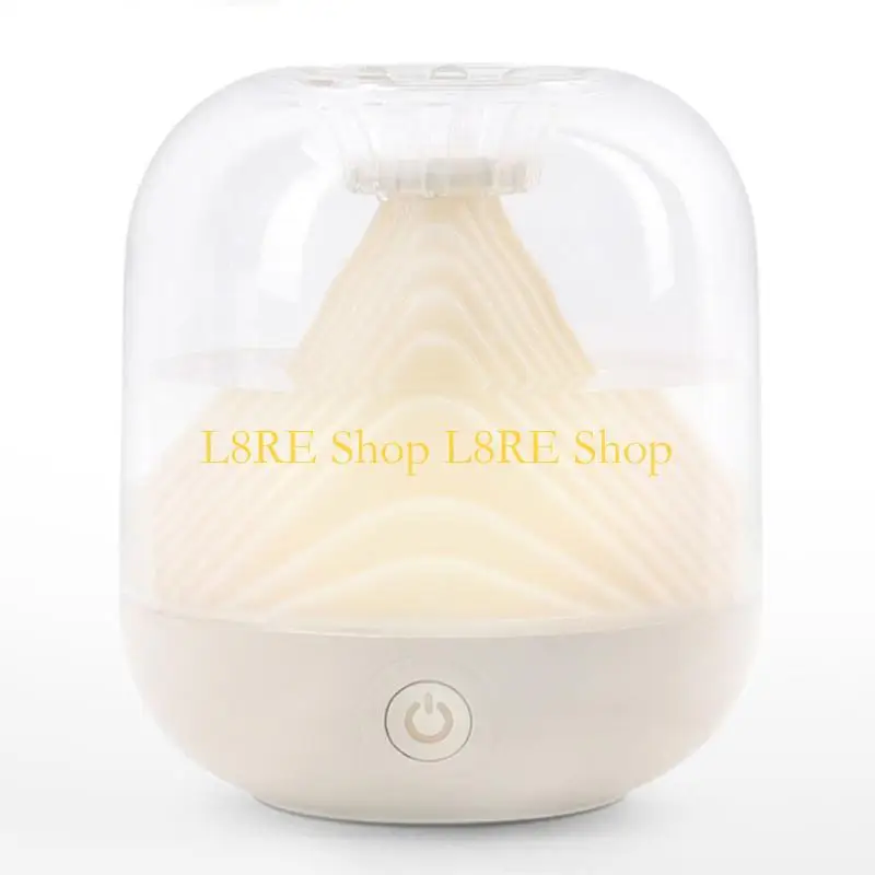 

L8RE Bedroom USB Rechargeable Desktop Air Humidifier with Night Light Aromas Diffuser Portable Cool Mist Maker for Desktop