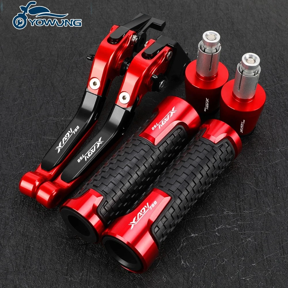 

Motorcycle CNC Folding Extendable Brake Clutch Levers Handlebar grips end Cap For Honda XADV750 XADV X-ADV X ADV 750 2024 2025