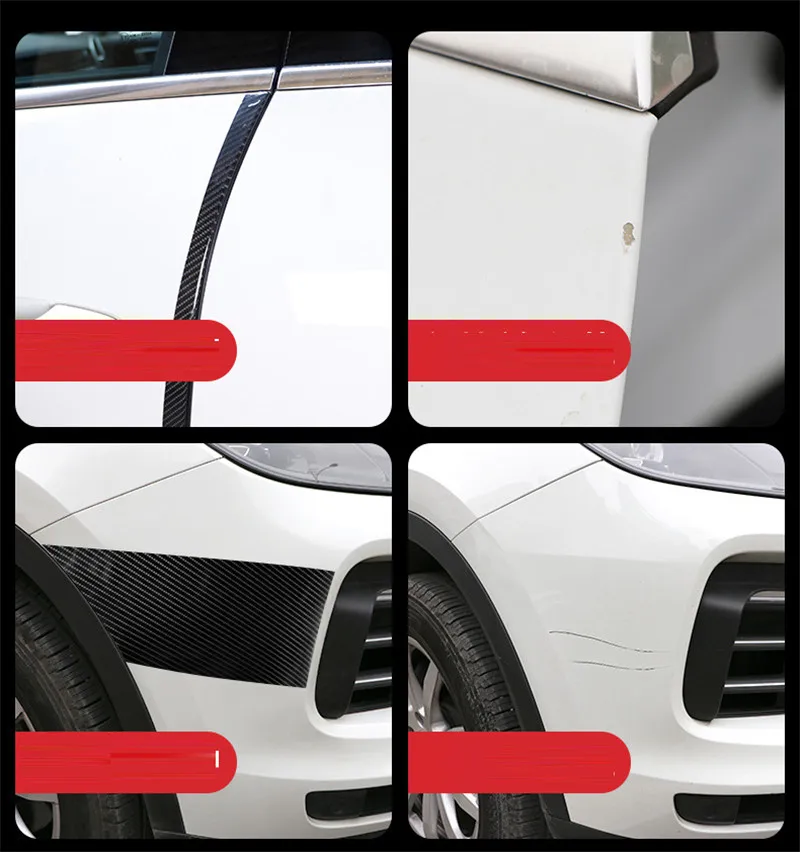 5D Carbon Faser Auto Aufkleber Schutz Auto Tür Sill Aufkleber Kratzfest Aufkleber Schutz Auto Stoßstange Streifen Auto Schützen Band – Detail 7