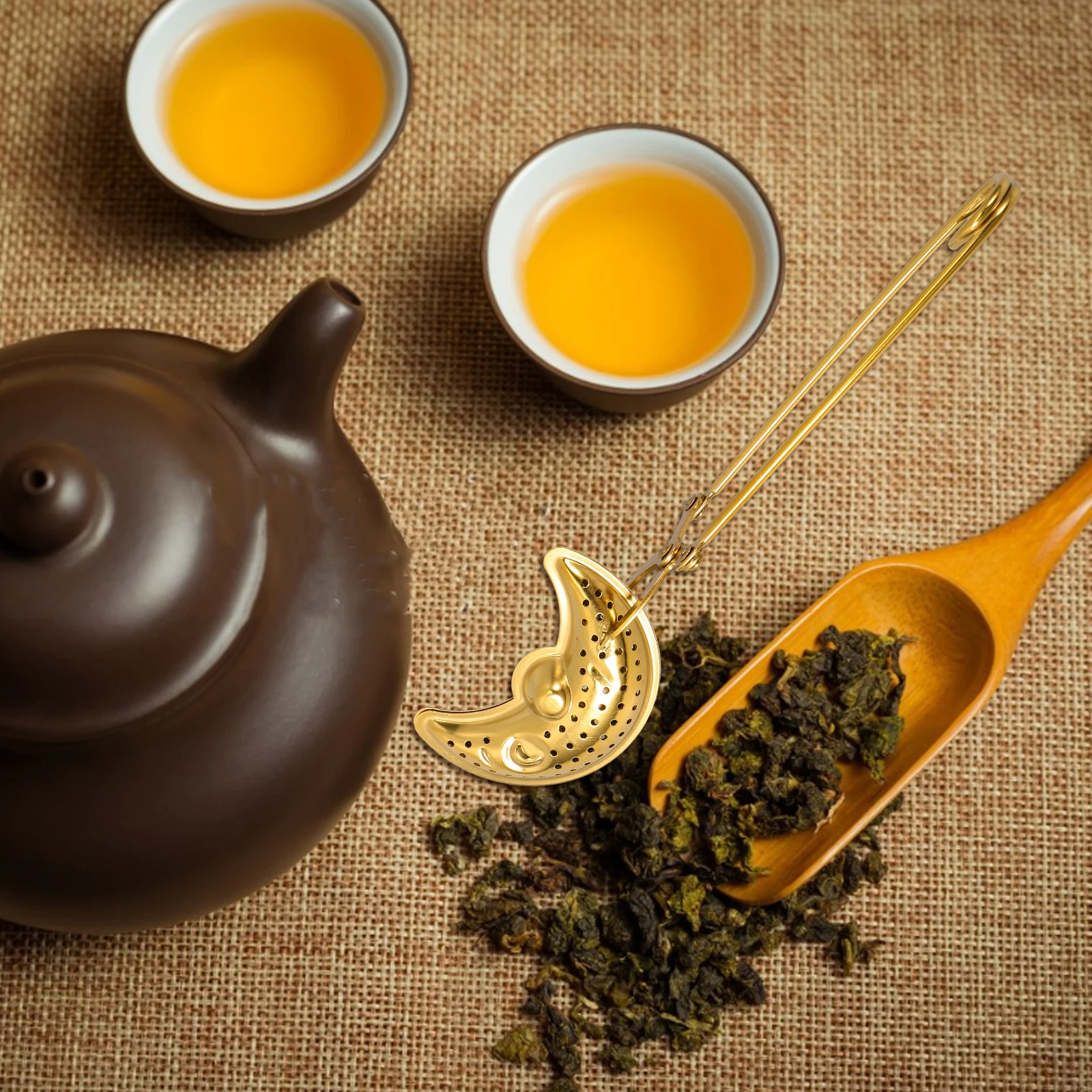 

Stainless Steel Tea Infuser Whimsical Unique Shape Handle Reusable Easy Clean Loose Leaf Tea Steeper Coffee Strainer