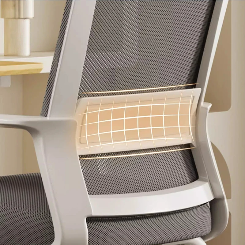 Ergonomic Office Chair for Long Time Study Comfortable Computer Desk Chair Lumbar Support Backrest for Home Student Dormitory