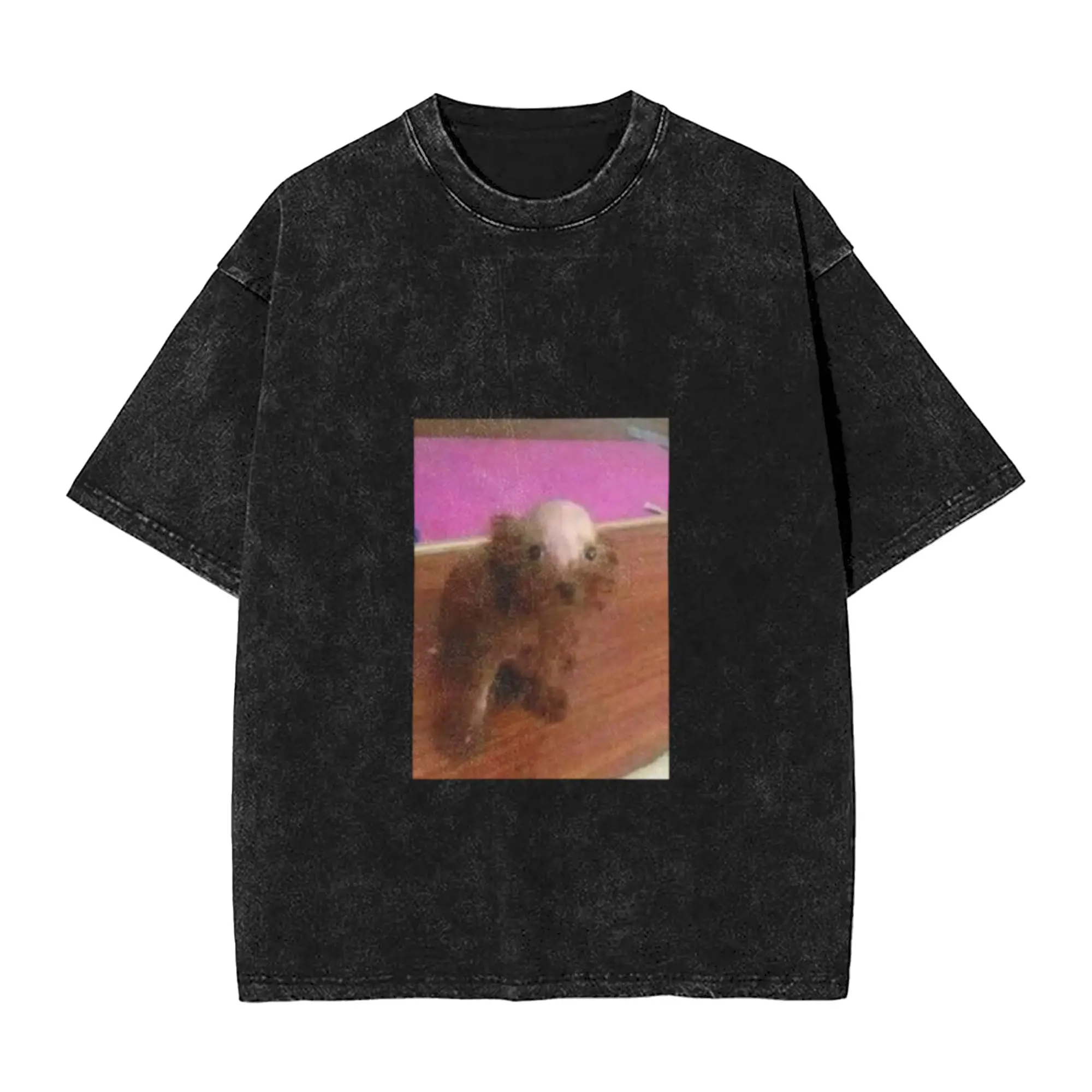 bald doggie Unique Trendy A T-Shirt Oversized Short Sleeve Men's Women's Cotton Tees Tops