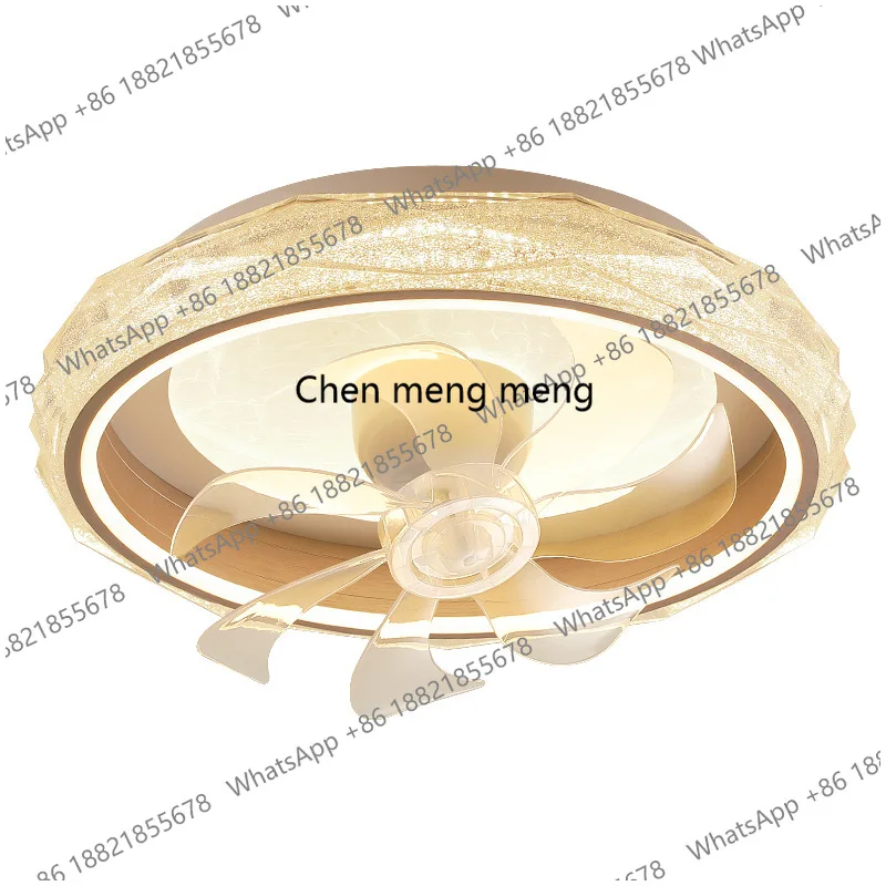 Bedroom fan light, master bedroom ceiling, light luxury, shaking head, dining room, eye protection, home decoration lighting