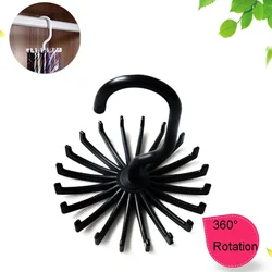 360 Degree Creative Multi-function Tie Rack Rotatable Tie Hanger Holds 20 Men Ties Scarf Belt Jewelry Cap Storage Organizer