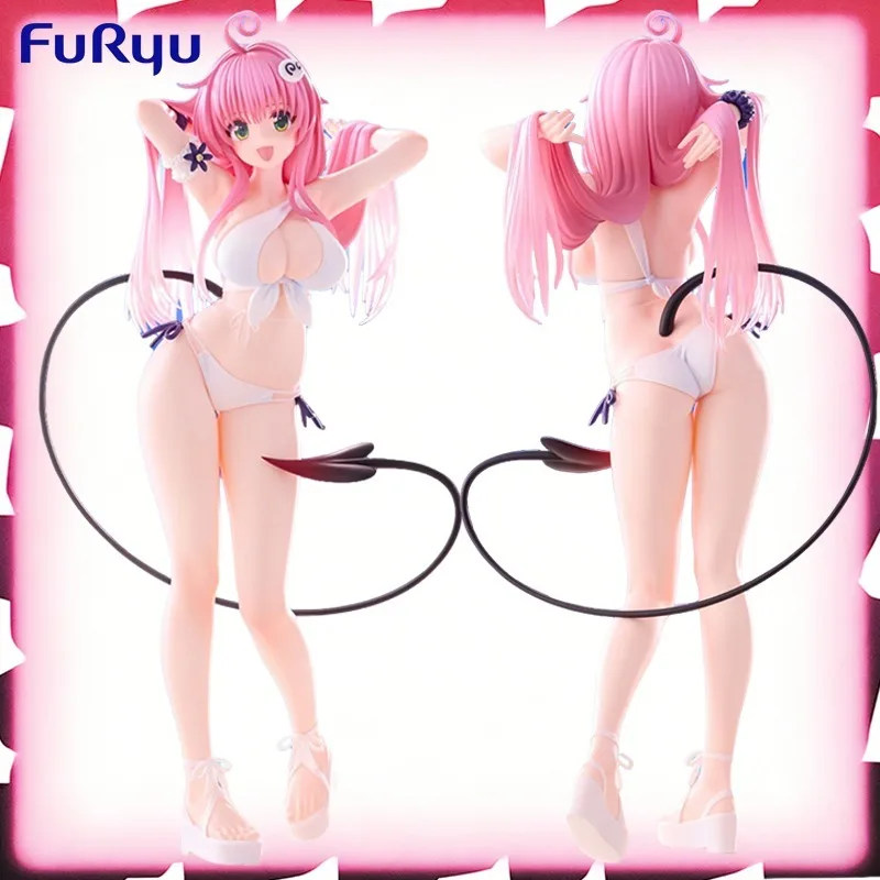 

Genuine in Stock FuRyu To LOVE-Ru Darkness TTi Lala Satalin Deviluke 21cm Swimsuit Ver Desktop Cute Doll Anime Action Figure Toy