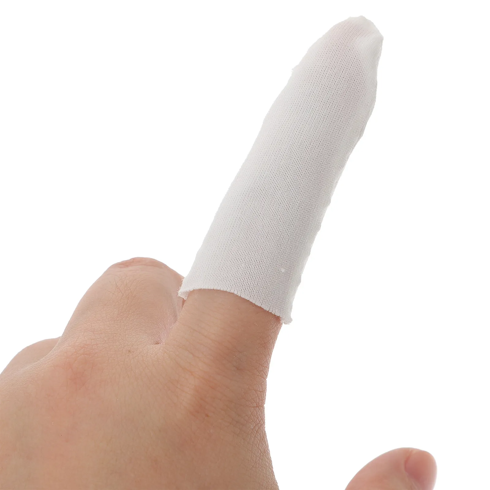 

200pcs Anti Scratch Finger Cot Cotton Protector Caps for Work Home Protection Non Slip Design
