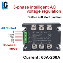 60A-200A Three Phase AC Voltage Regulating Module Power Regulator Thyristor Solid State Relay