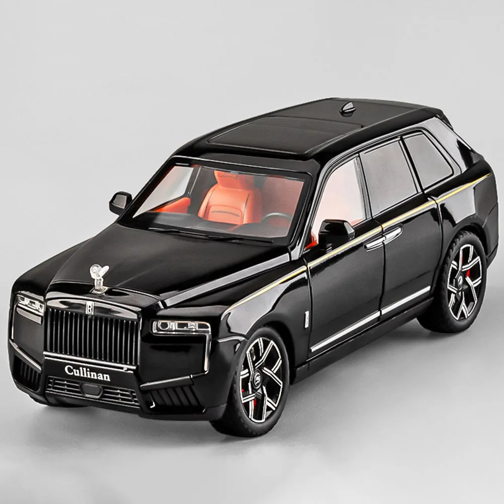 

Модель автомобиля Rolls-Royce Cullinan Spectre 1:24, игрушка, имитация звездного неба, с амортизацией, литая под давлением, из сплава, подарок, украшение