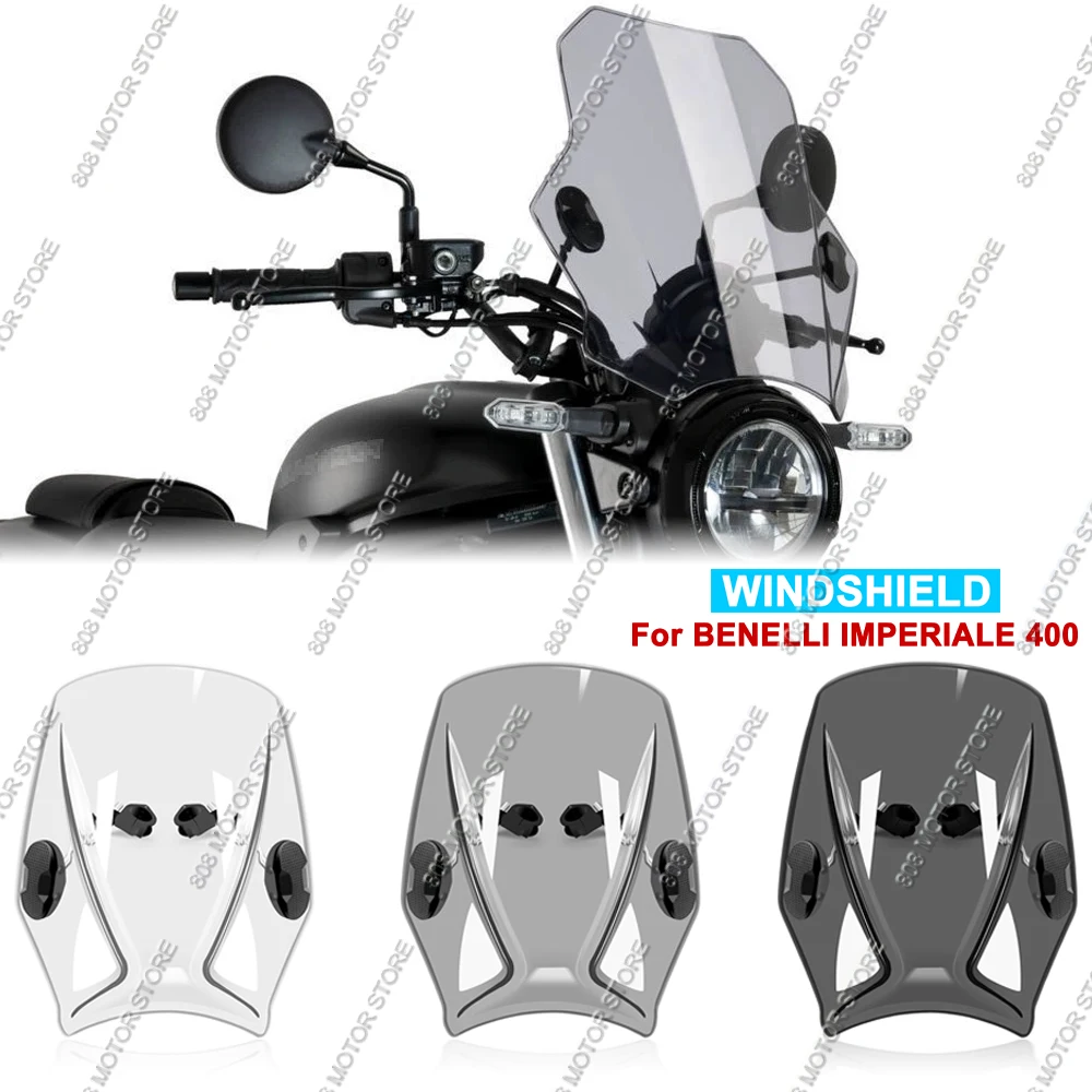 

For Benelli Imperiale 400 Motorcycle Universal Windscreen Windshield Covers Screen