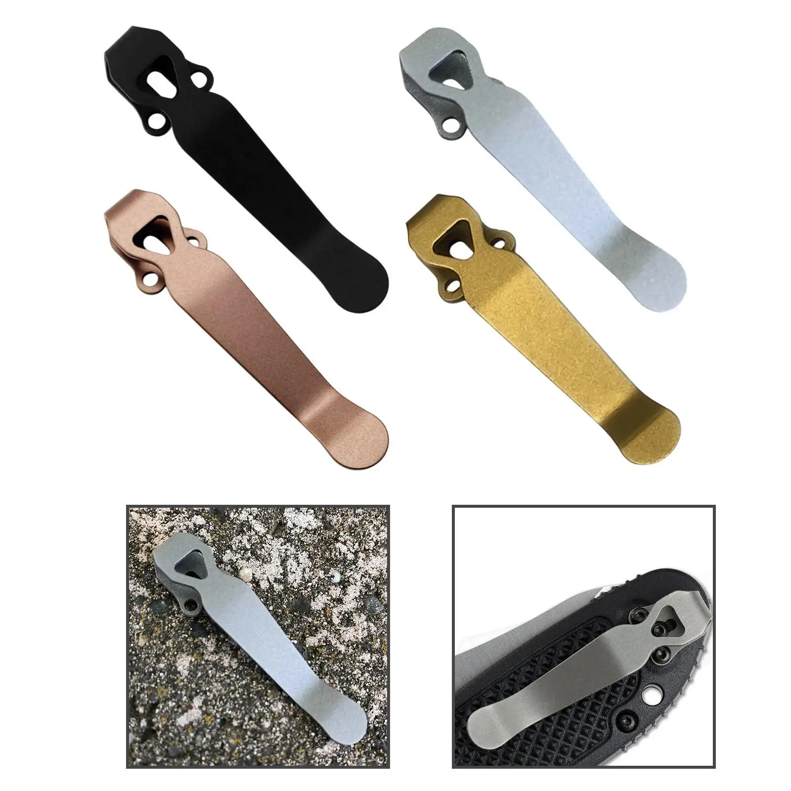 Pocket Clip for Key Holder Metal Fittings for Outdoor Use Replacement Back Clip