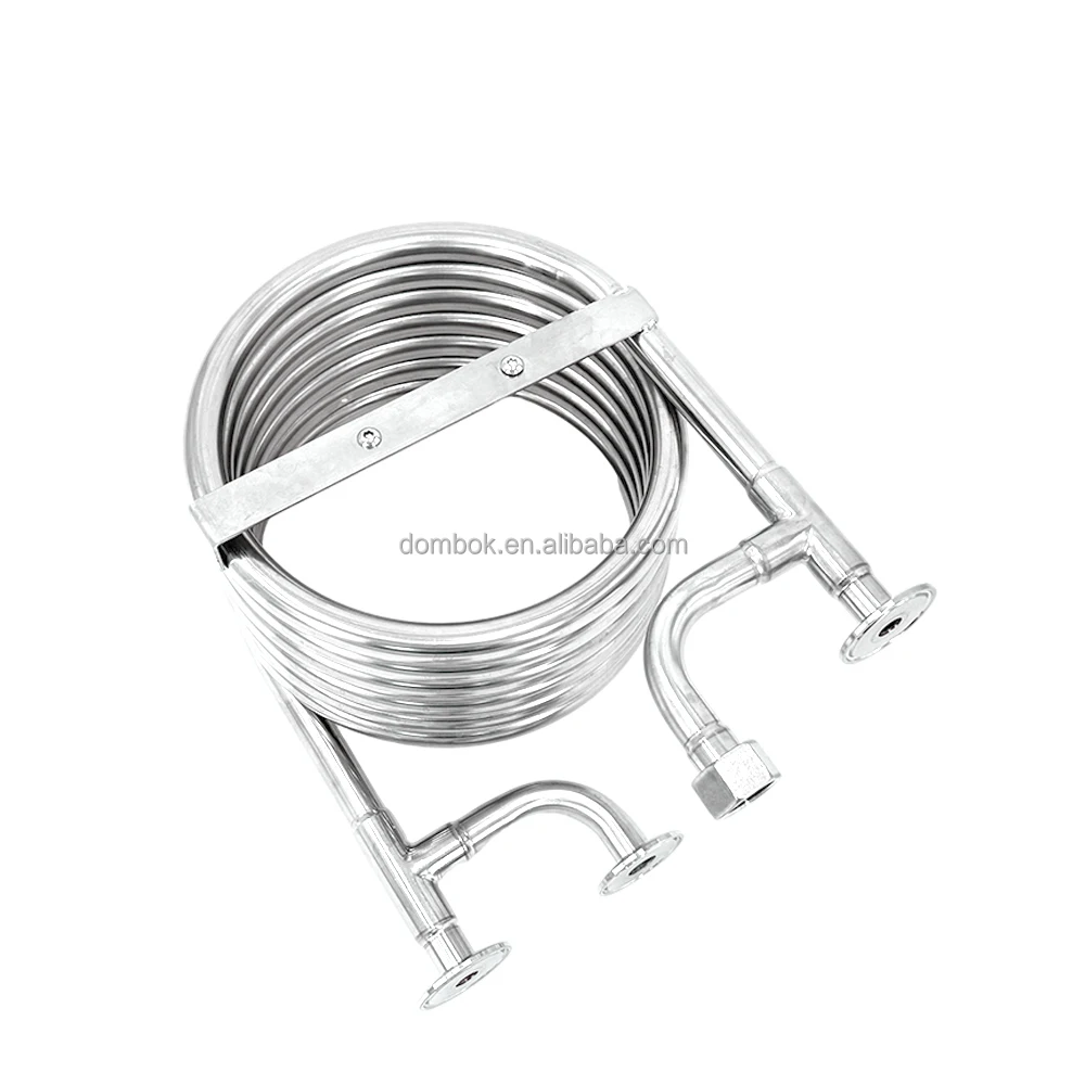 Stainless Steel 304 High Efficiency Heat Exchanger Tube With Bearing Home Brewing Equipment Wort Chiller