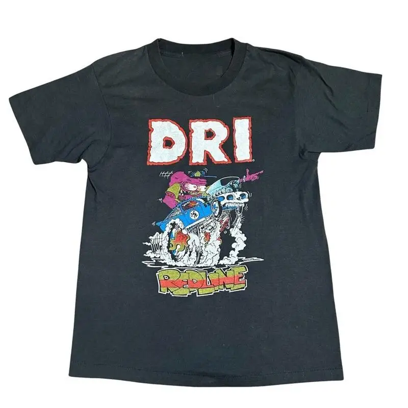 

Dirty Rotten Imbeciles Redline D R I Black All Size T Shirt