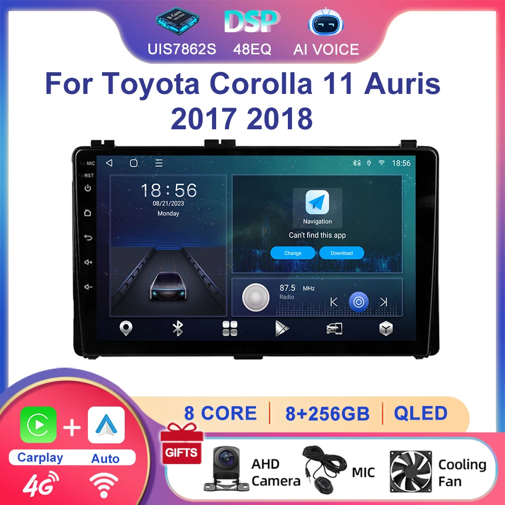 8 Core 2 Din Touch Screen 10 Inch Autoradio Gps Navigation Car Multimedia Android Radio For Toyota Corolla 11 Auris 2017 2018