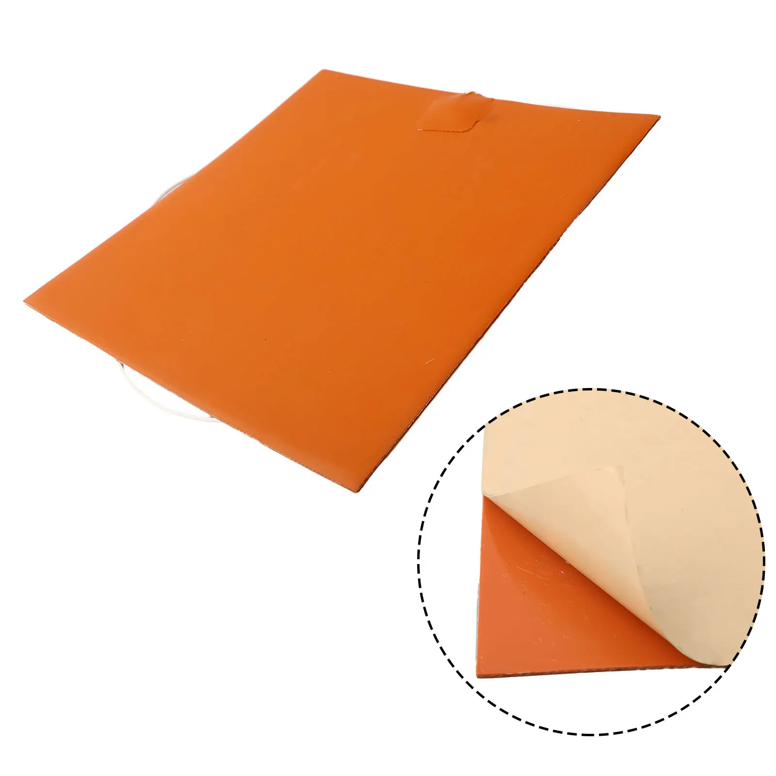 Mat Silicone Heating Pad Automobile Car 300W Flexible Waterproof 10x15cm/20x20cm Heaters Moisture-proof Orange