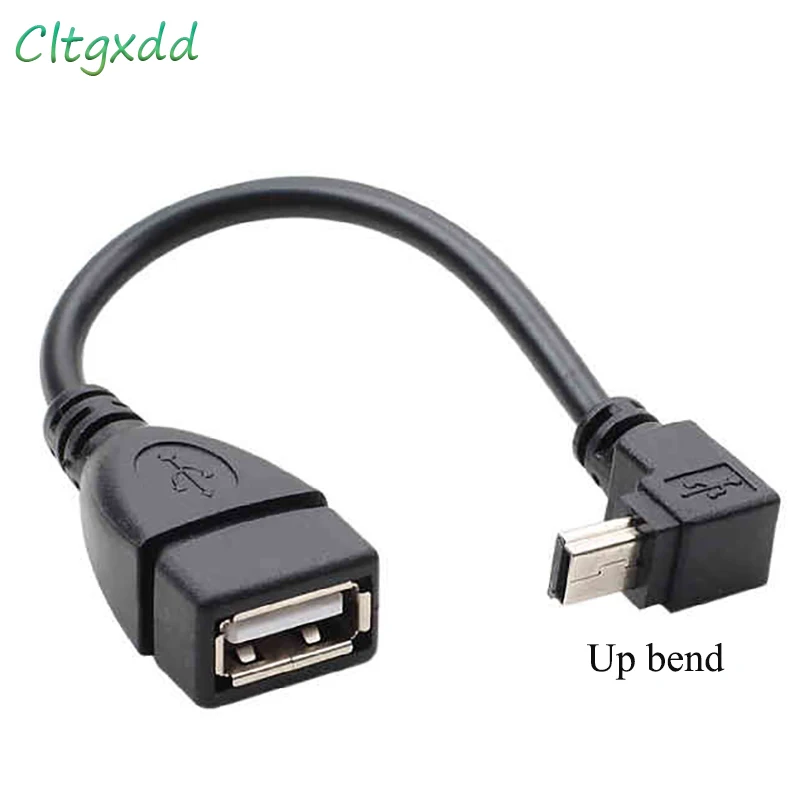 Mini5P Up/down/left/right USB2.0 T-port OTG Data Cable For Car And Navigation External USB Flash Drive Card Reader Adapter