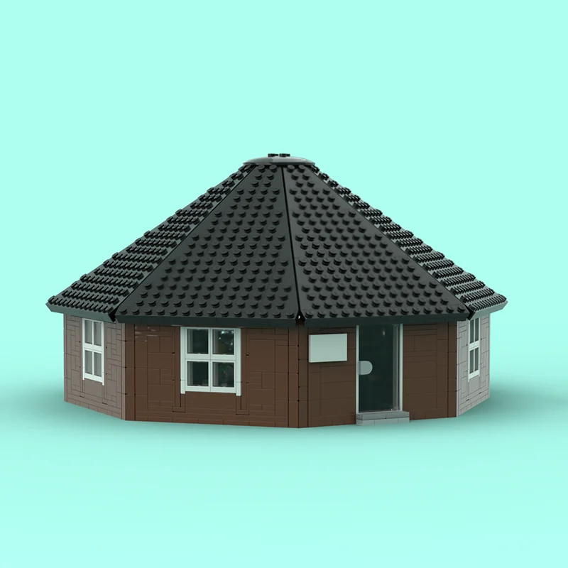 وحدات بناء المدينة نموذج Moc اللبنات مقهى مثمنة نموذج التكنولوجيا الطوب لتقوم بها بنفسك تجميع عطلة مجموعة ألعاب الهدايا #2