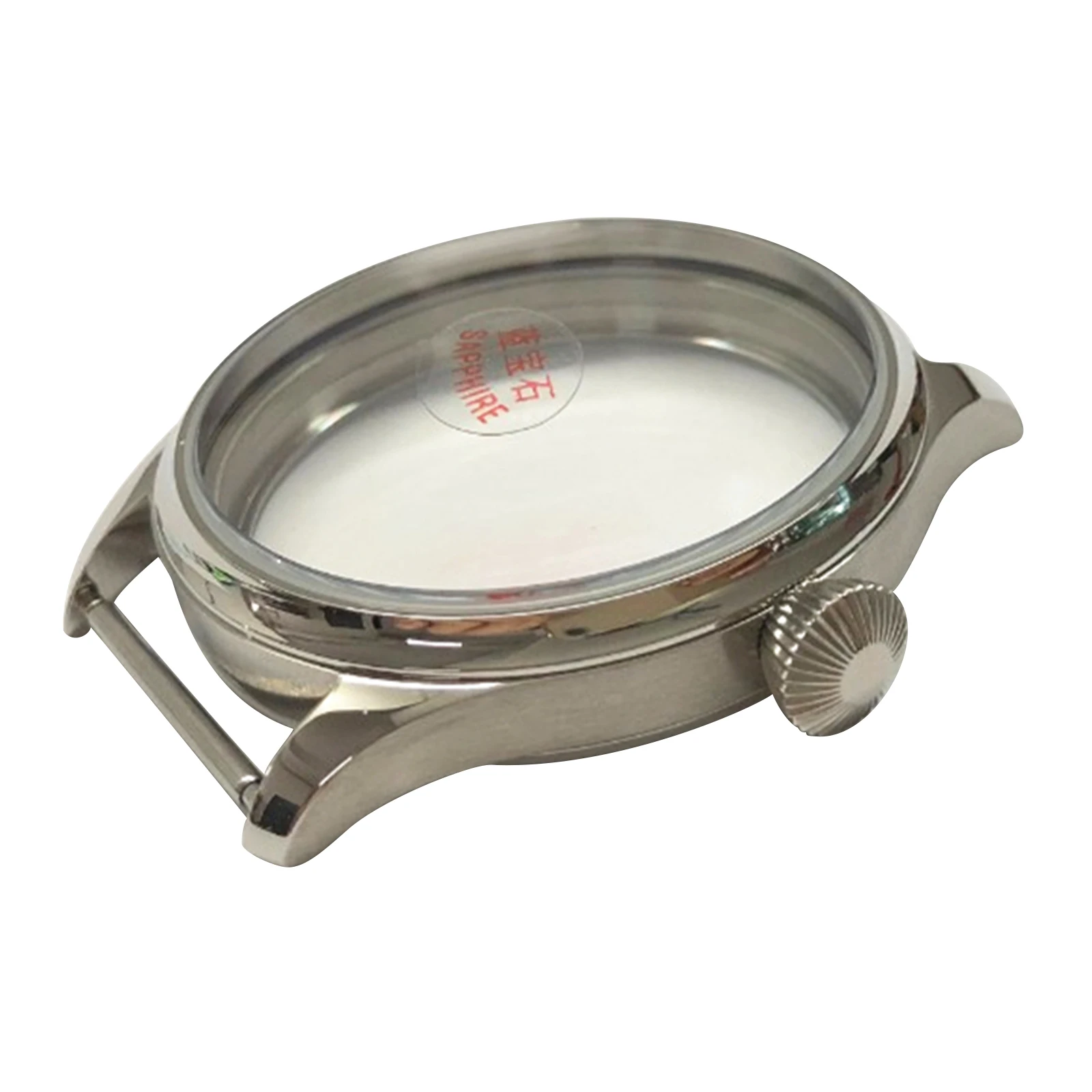 مصقول الزجاج 316L الفولاذ المقاوم للصدأ ساعة 44 مللي متر صالح ETA6497/6498 ST3600/3621 الحركة الميكانيكية الرجال هدية اكسسوارات #1