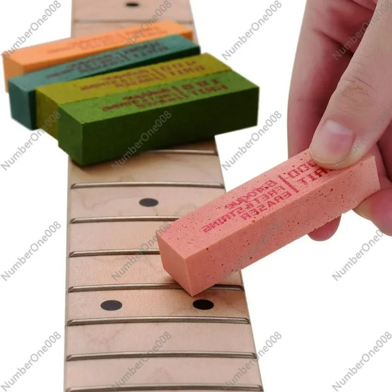 

Набор для полировки гитарных ладов из 5 предметов, полировальные губки разной зернистости для удаления ржавчины и полировки металла, очиститель струн, средство для ухода за грифом