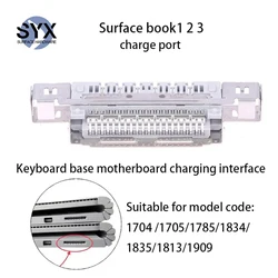 For Microsoft Surface Book 1 2 3 Keyboard Base Motherboard Charging Port Connected Power Supply With Built-in Interface Tail Plu