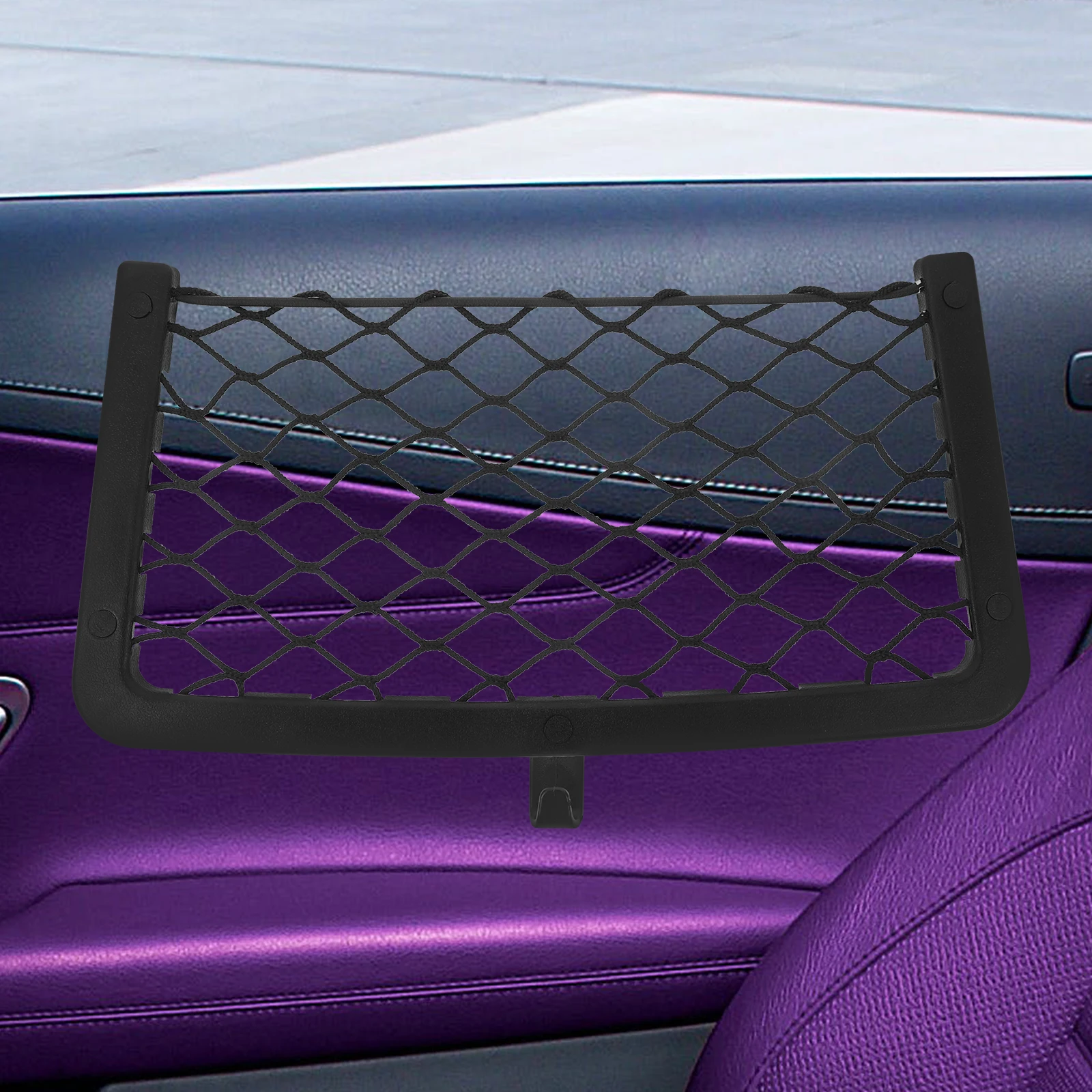 

Car Storage Mesh Bag Automotive Pocket Organizer Cargo Net Outdoor Netting Pouch Abs Accessories