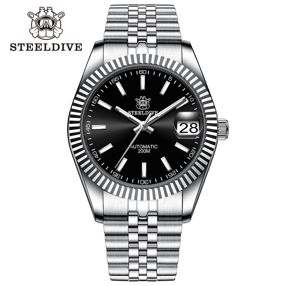 STEELDIVE SD1933 Small Size 39mm Stainless Steel Bracelet Sapphire