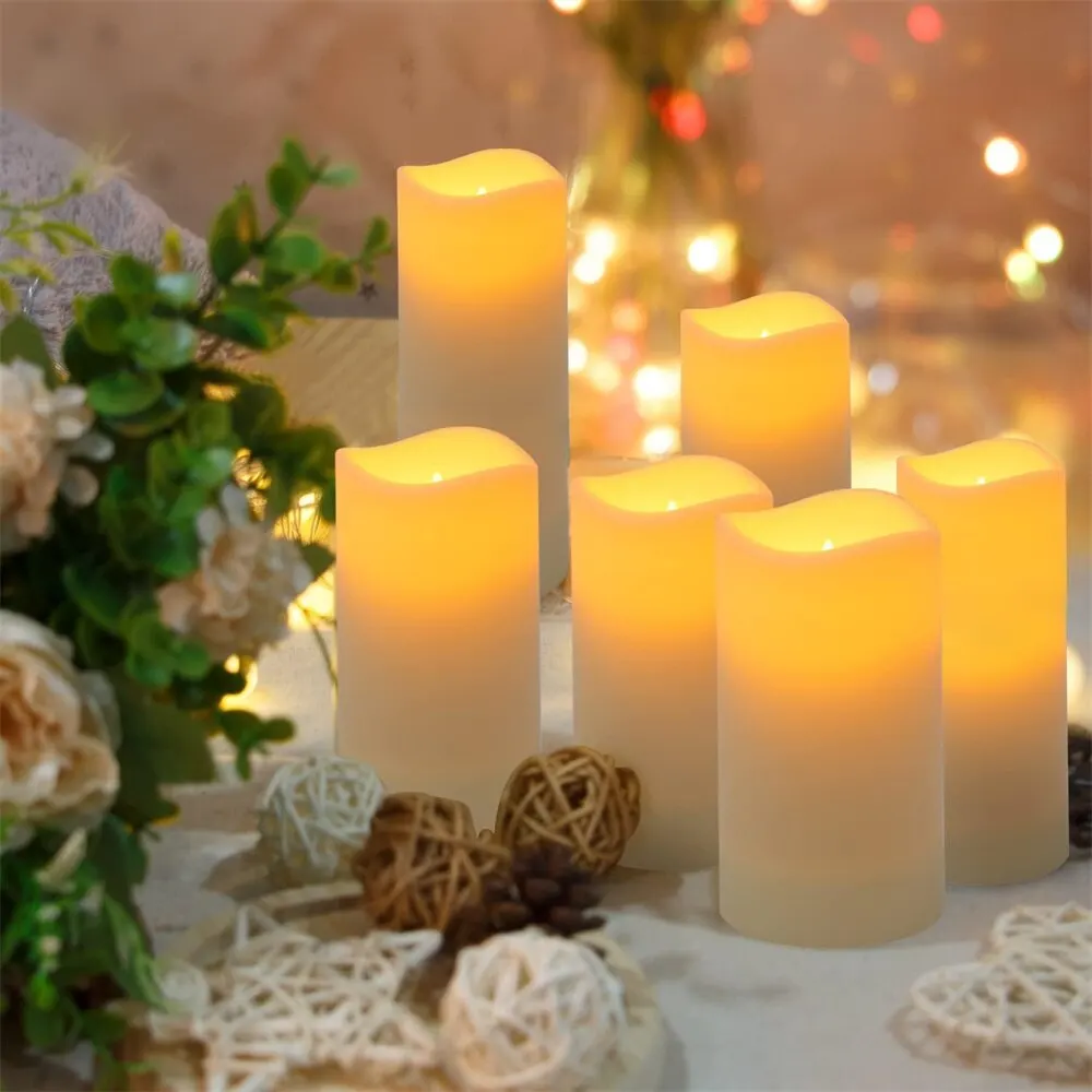 12Pack LED Flameless Candle Lights Simulated Flame Flickering Tea Light With Remote Control For Home Decoration Battery Operated