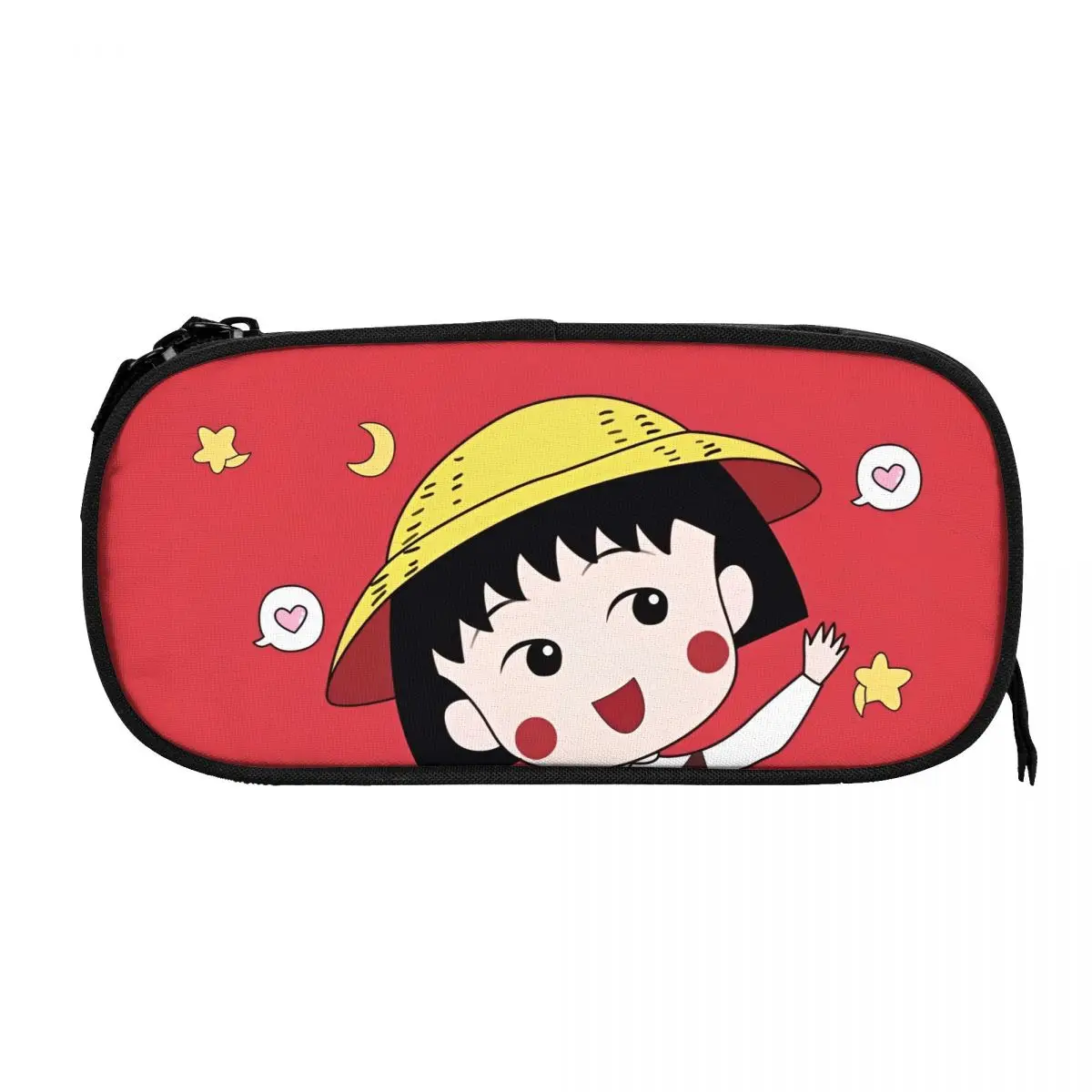 Japanese Cartoon Chibi Maruko-Chans Pencil Case Pencil Pouch Pen Box for Student Large Storage Bag Students School Zipper