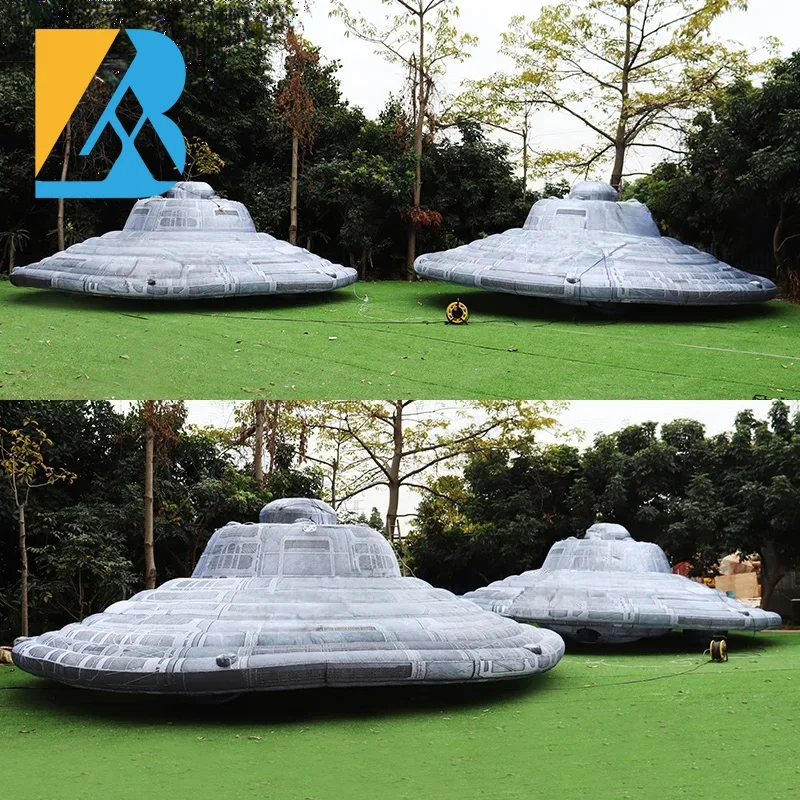 Op maat gemaakt hemels themafeest groot opblaasbaar UFO-ontwerp voor evenementendecoratiespeelgoed