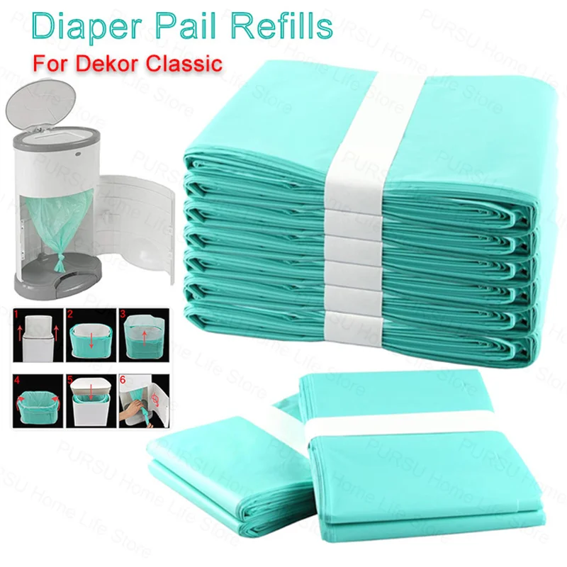 

1/4 шт. пакеты для заправки подгузников Bady для классических ведер для подгузников KORBEL и декора и сменные вкладыши для мусора на 16 л, мешки для мусора