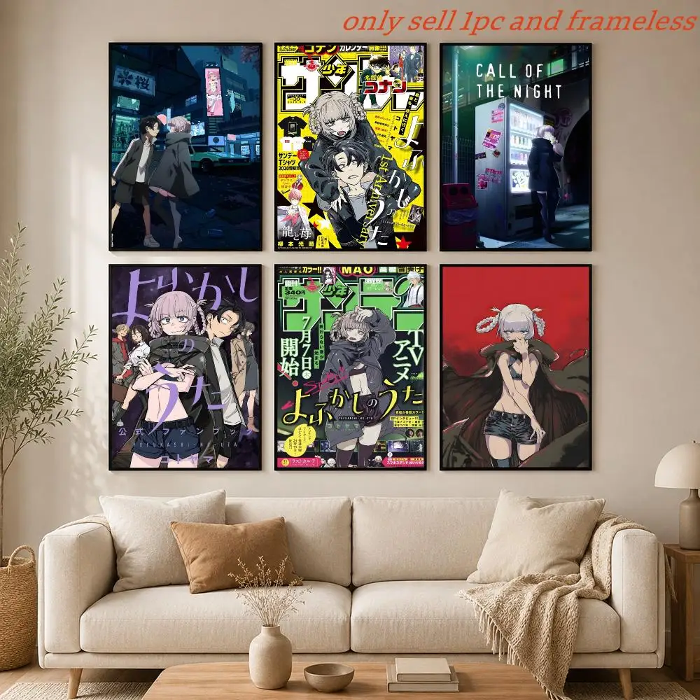 Comic Anime C-Call of the Night Poster HD Anime Hot Theme Singer/OST/Movie-Waterproof Self-Stick Home Decor