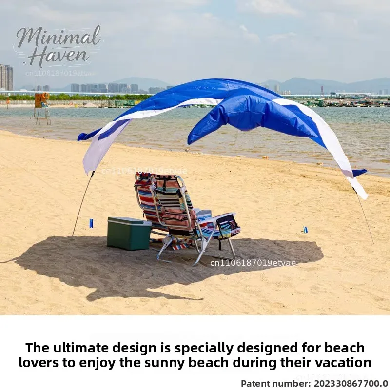 【2026】Portable Whale Wind Beach Shade Tent Is Only 1KG And Can Accommodate 2-3 People. The Installation Is Fast And Easy. view 5