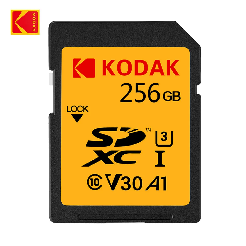 Kodak Sd Kaart High Speed Klasse 10 256Gb 128Gb 64Gb V30 Carte Sd Geheugenkaart Full Size Sd Kaarten Voor Camera