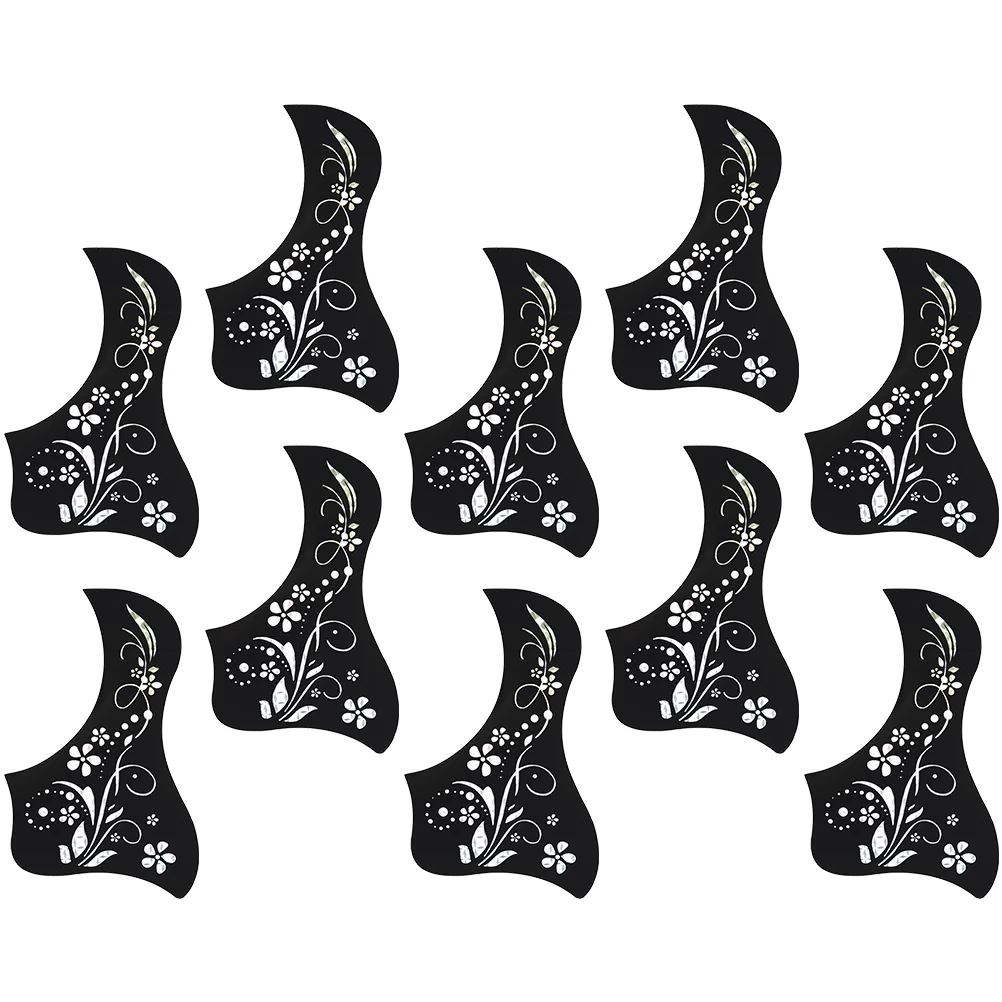 

10 Pcs Guitar Acoustic Self-adhesive Laser Protective Board Plastic Accessories Pvc Plate