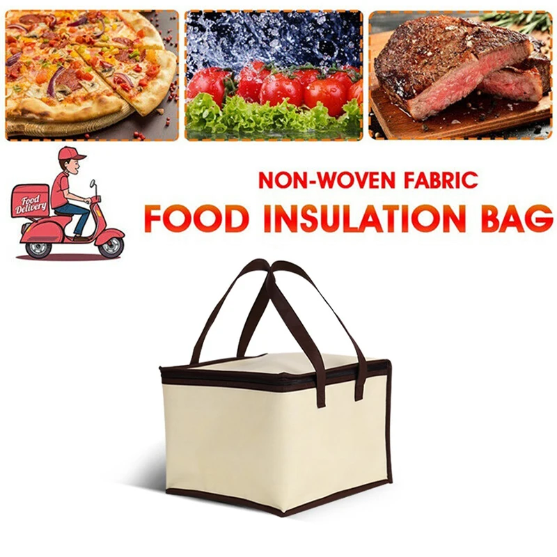 6/8/10/12 Inch Pizza Food Delivery Bag Insulated Thermal Storage Holder Picnic