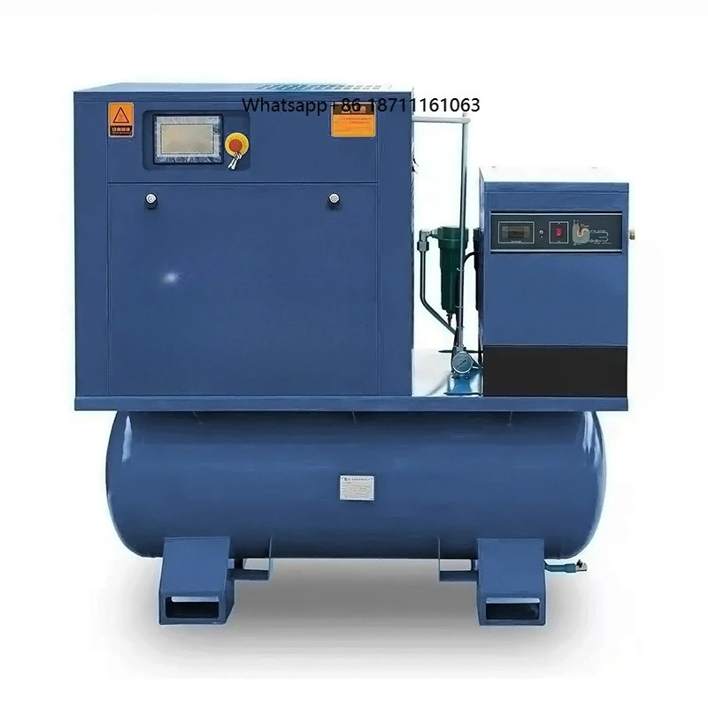 Auliss Original 15 Kw 20 Hp Stationary  Cutting Rotary Screw Combined Air Compressor Air Dryer 16 Bar Factory Air End