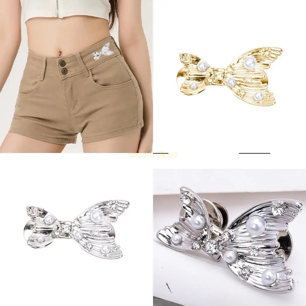 

31BF Съемные джинсы талия Cincher Metal Guckles Fish Design с хрустальным жемчугом нанесением