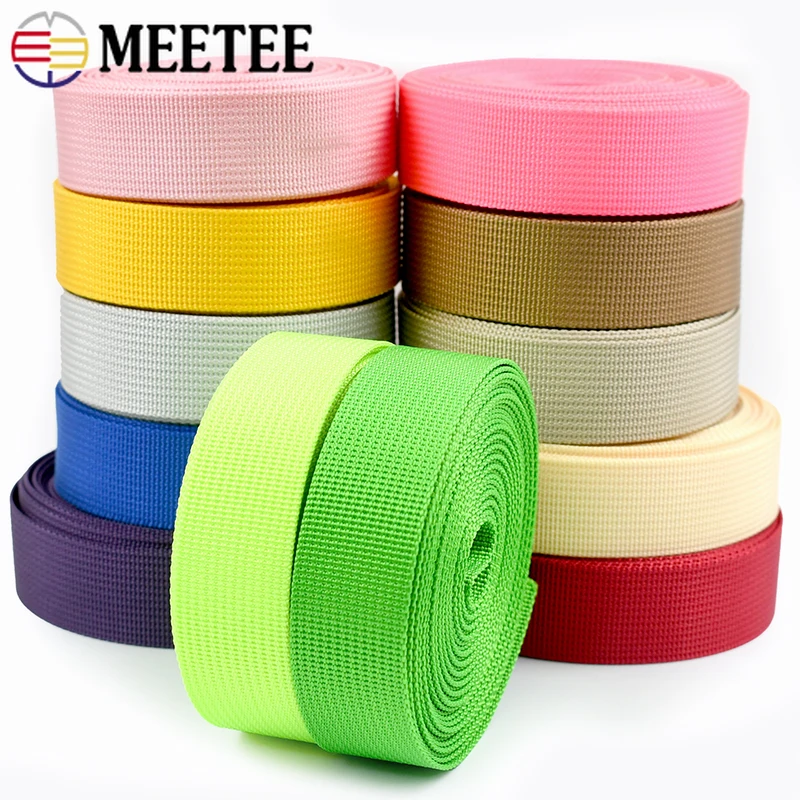 

5Meters 20/25/32/38/50mm Thick 1mm Nylon Webbing Tape for Strap Safety Belt Knapsack Ribbon Band DIY Strapping Bias Binding