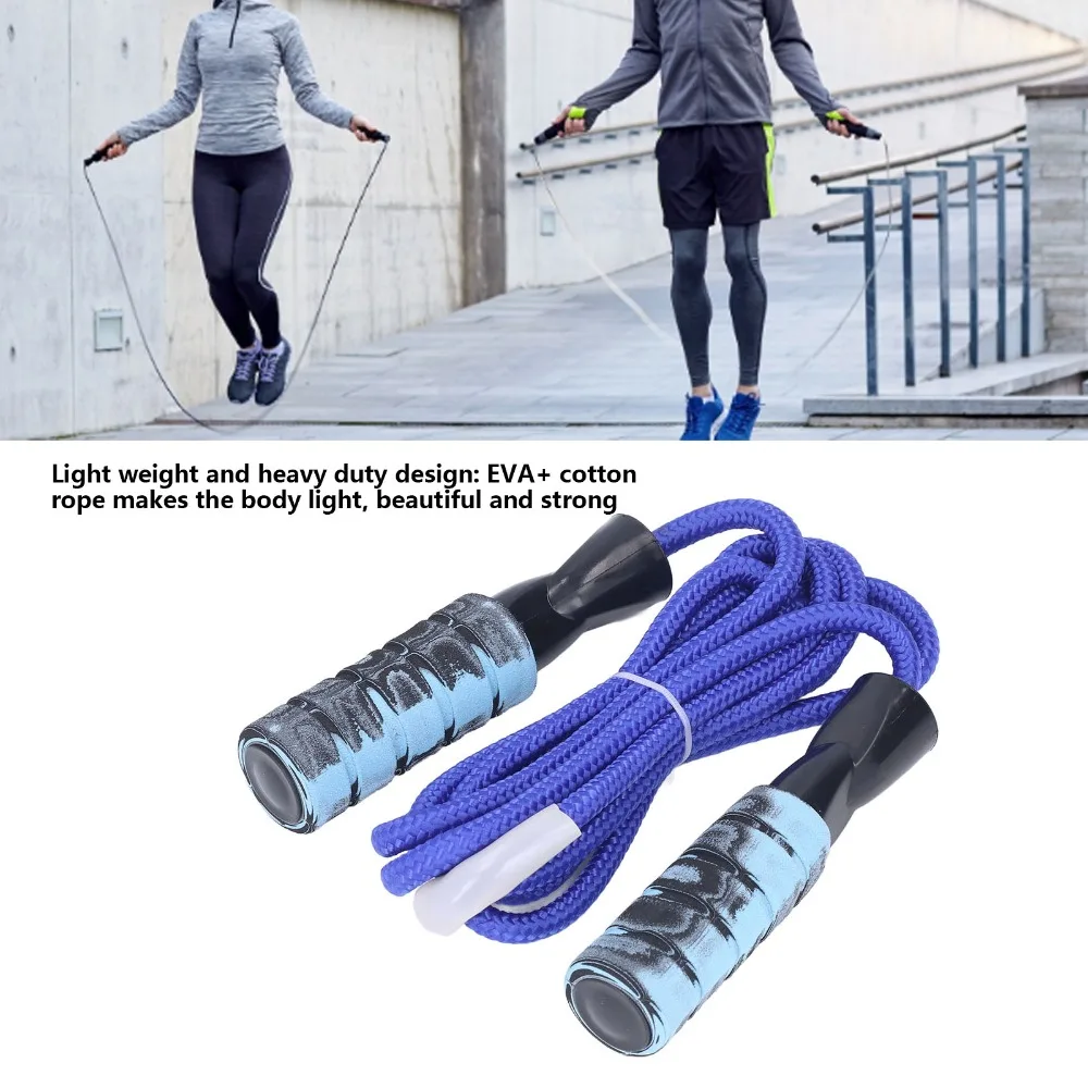 Portable Various colors Speed Jump Rope EVA Rope Length 2.8m Ball Bearing Rope Skipping Rope for Women